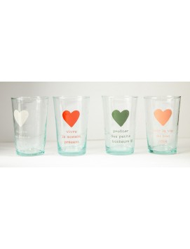 Lot de 4 verres Beldi - La vie du bon côté